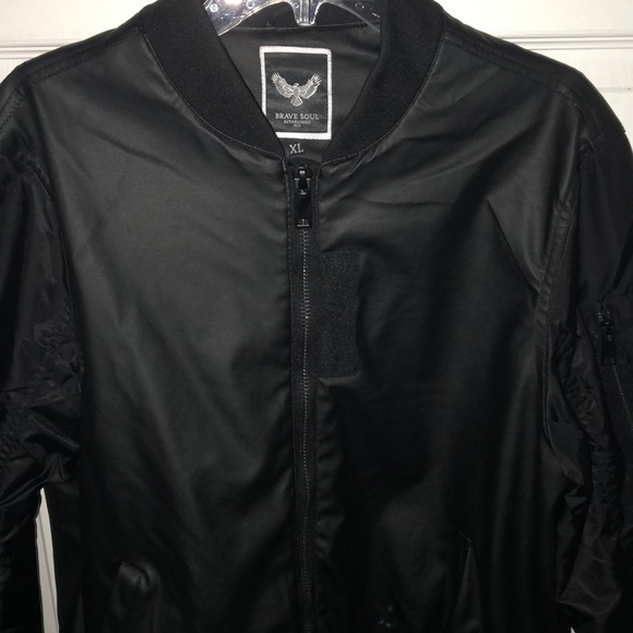 Leather material jacket. - Picture 2 of 4